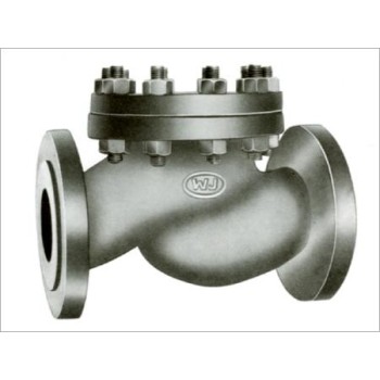 CS Cast Steel Horizontal Lift Check Valve / NRV Bolted Valve Flange End SS Parts PN 40 (Wj-Neta)